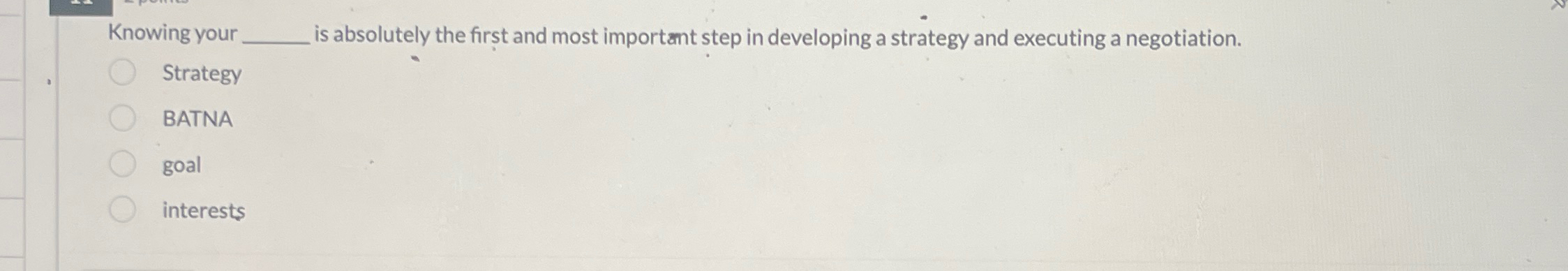  Knowing your is absolutely the first and most important step in