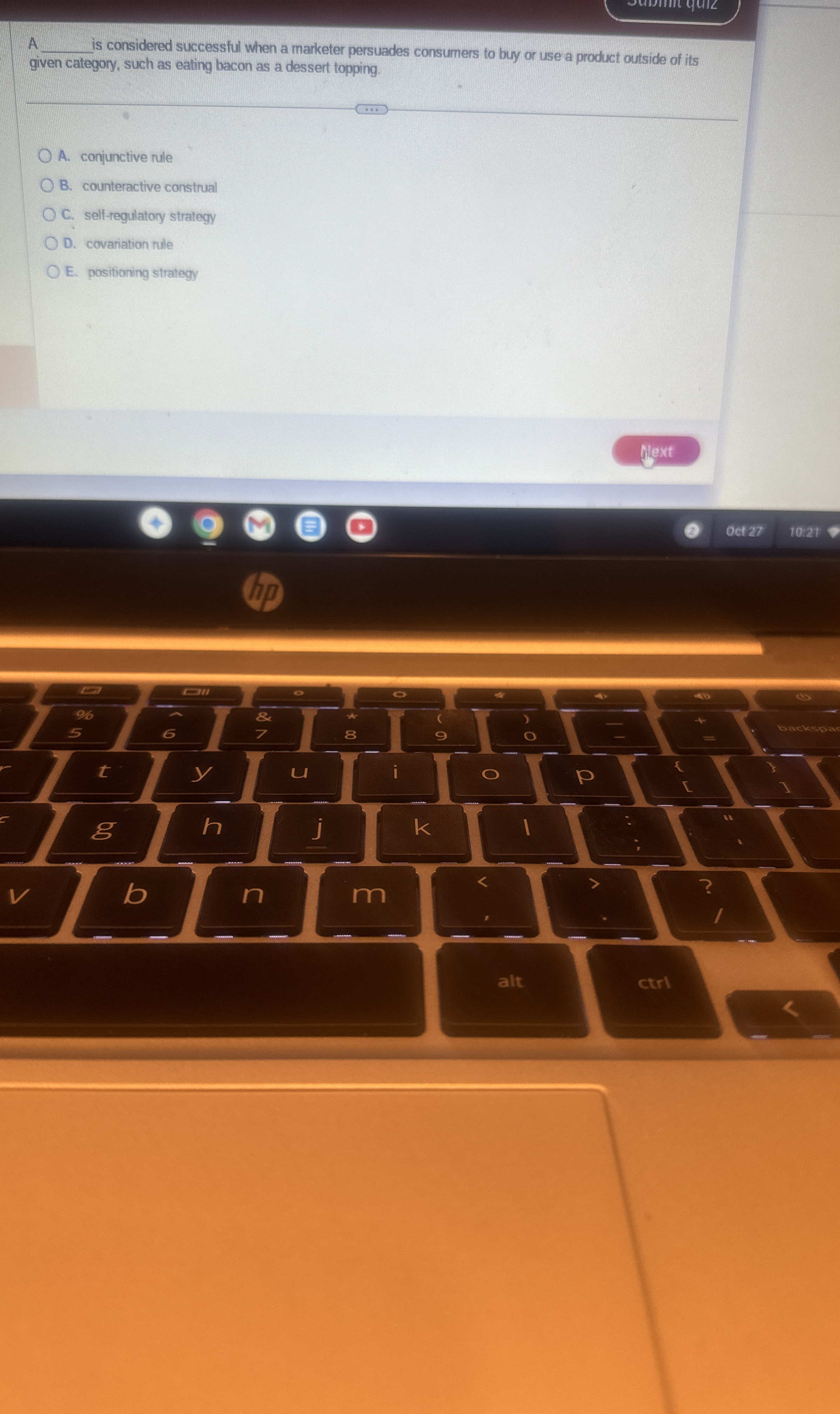  A q, is considered successtul when a marketer persuades consumers to