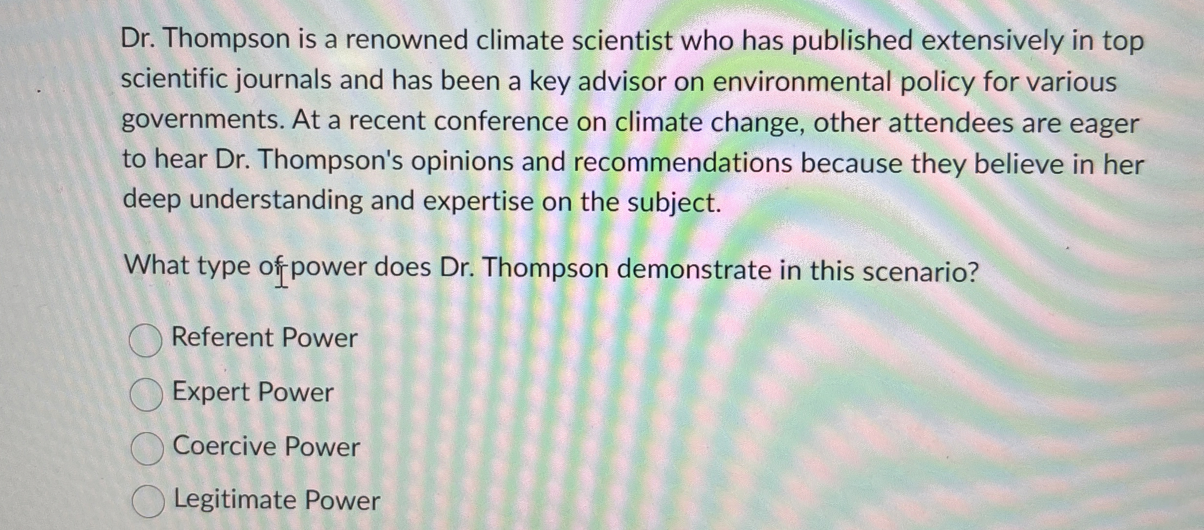  How Question 2(1 point) In 2012 Kellerman argues that in the