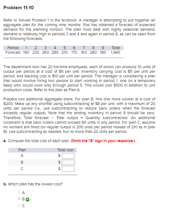  Problem 11-10 Refer to Solved Problem 1 in the textbook. A