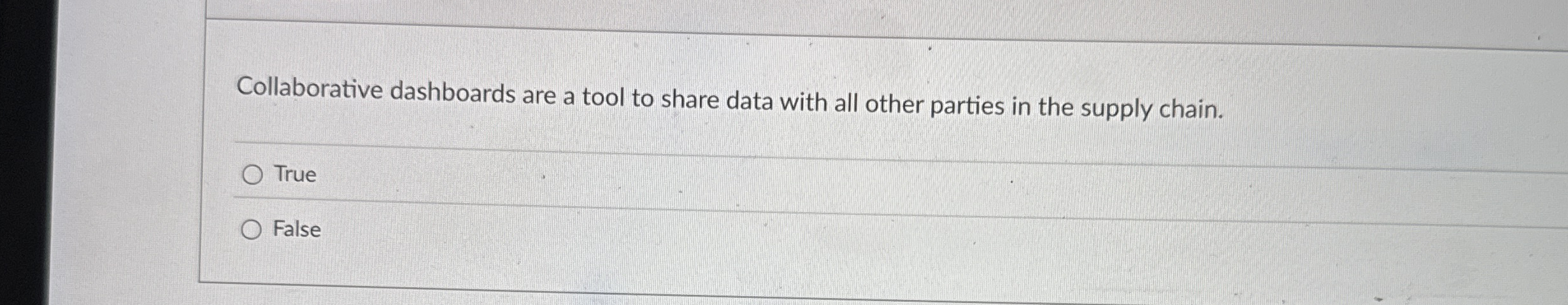  Collaborative dashboards are a tool to share data with all other