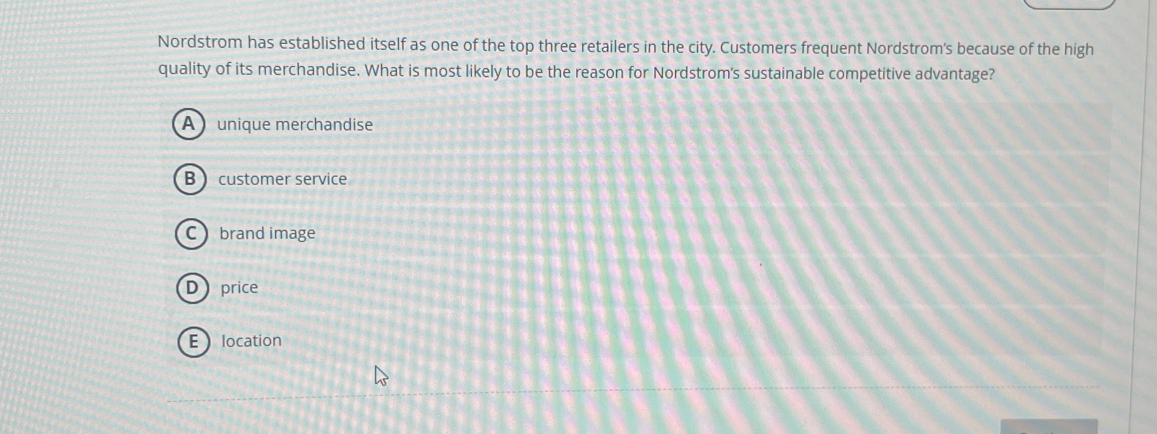  A retail strategy is a statement that identifies the employee compensation