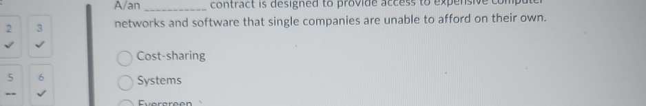  A/an q, contract is designed to provide access to expeinsive compuct