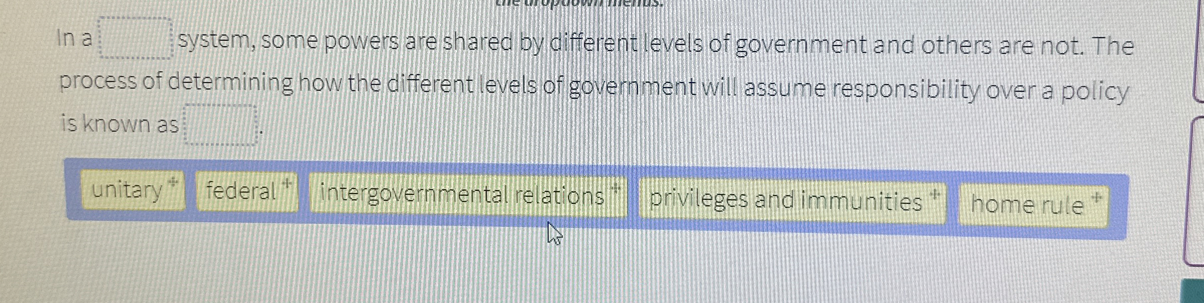  lna system, some powers are shared by different levels of government