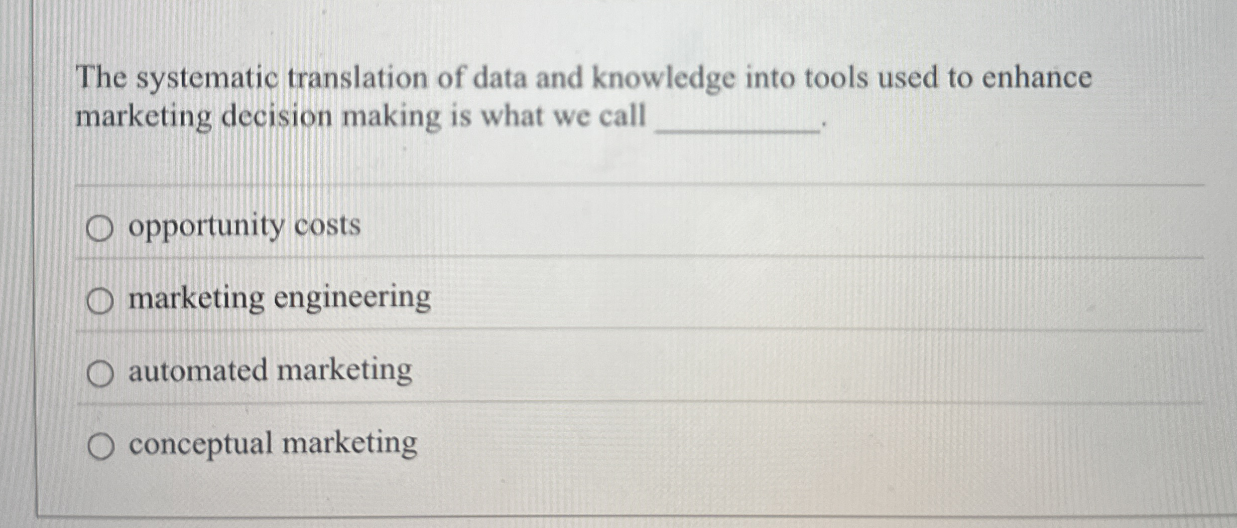  The systematic translation of data and knowledge into tools used to