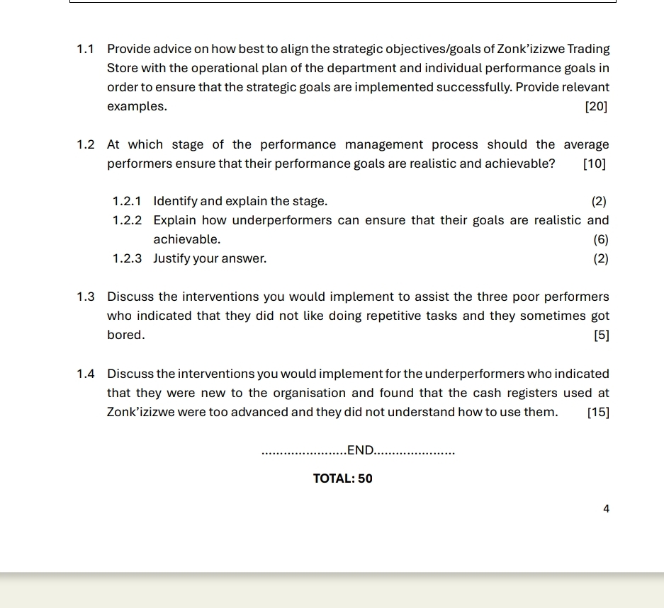  1.1 Provide advice on how best to align the strategic objectives/goals