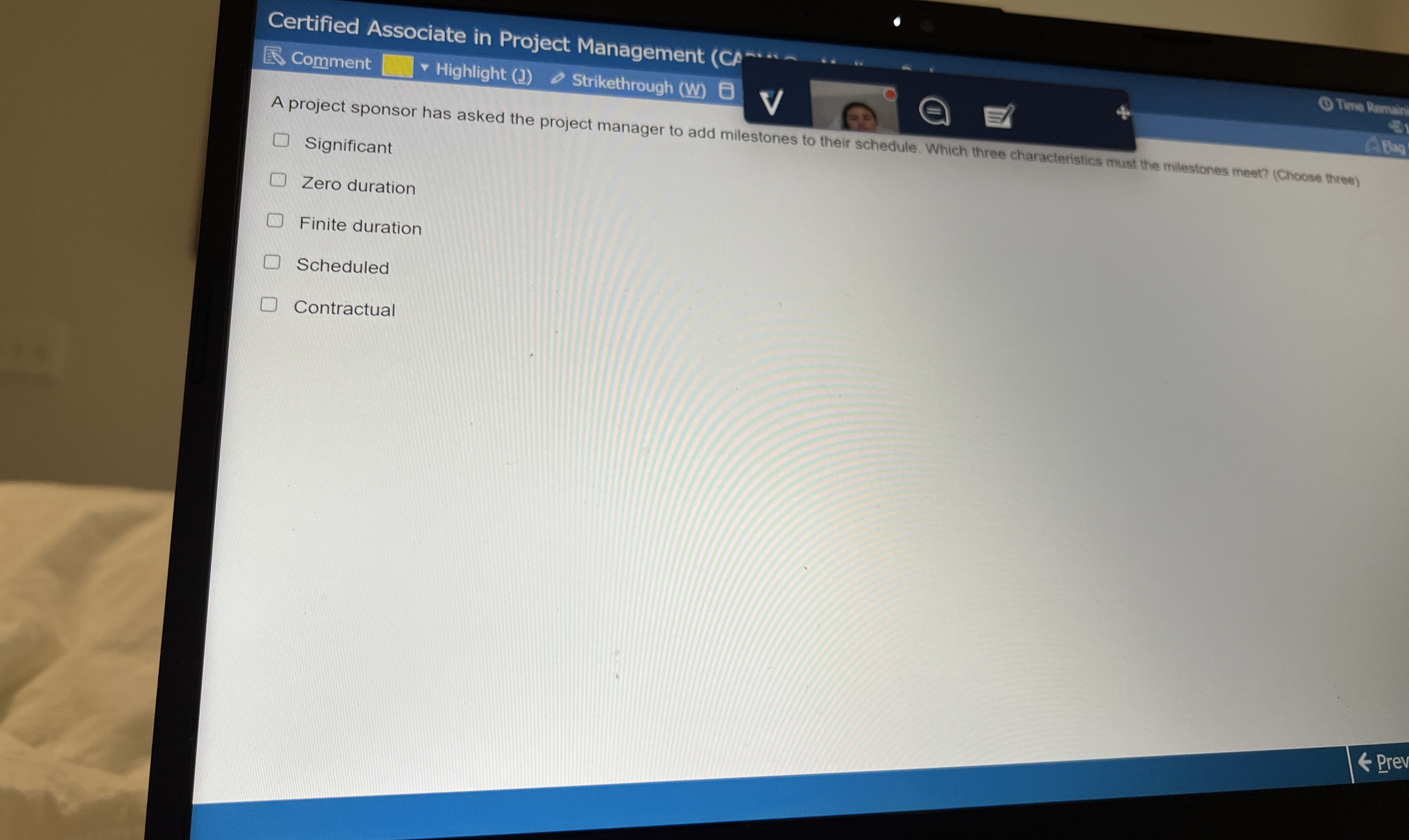  Certified Associate in Project Management Comment Highlight (J) Strikethrough (W) Tinotimin