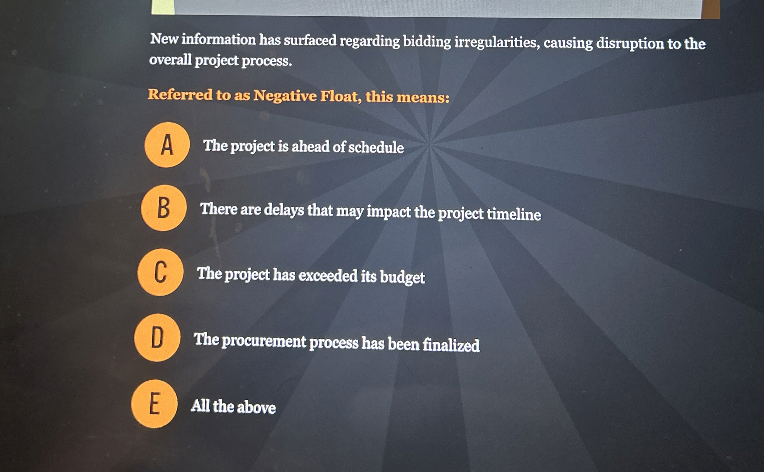  New information has surfaced regarding bidding irregularities, causing disruption to the