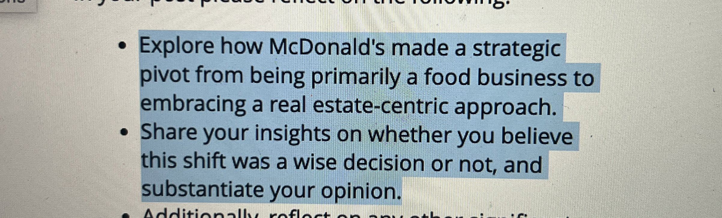  Explore how McDonald's made a strategic pivot from being primarily a