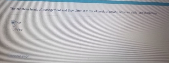  The arethree levelsof management and they differ in terms of levels