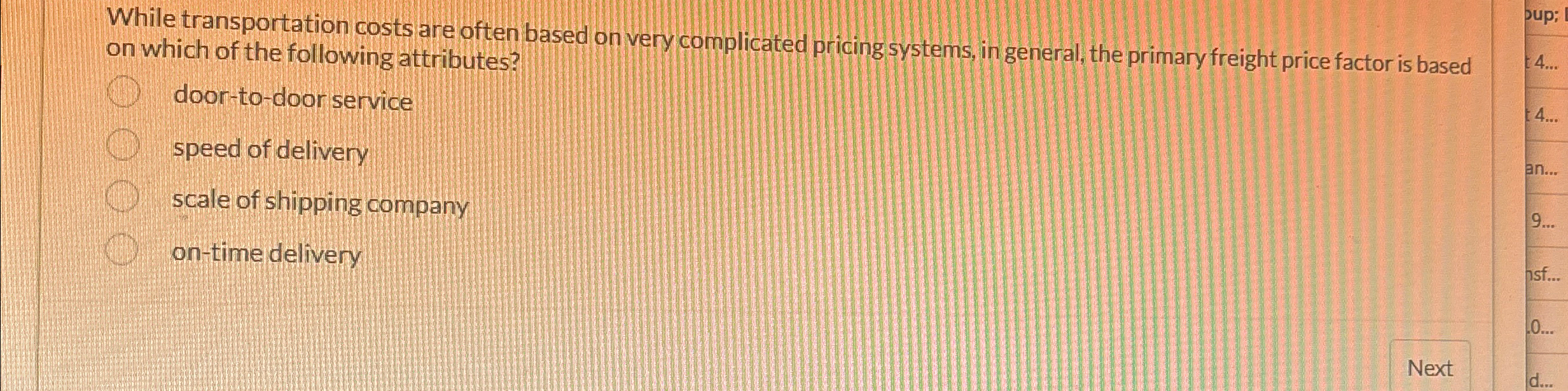  While transportation costs are often based on very complicated pricing systems,