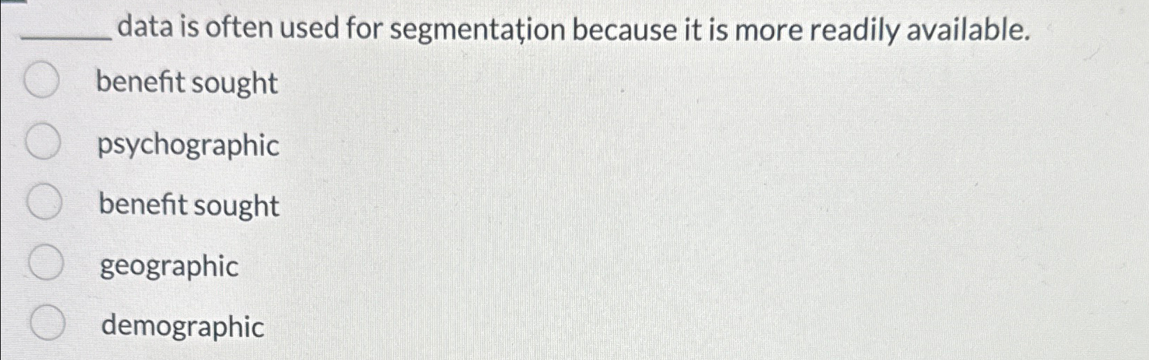  q, data is often used for segmentation because it is more