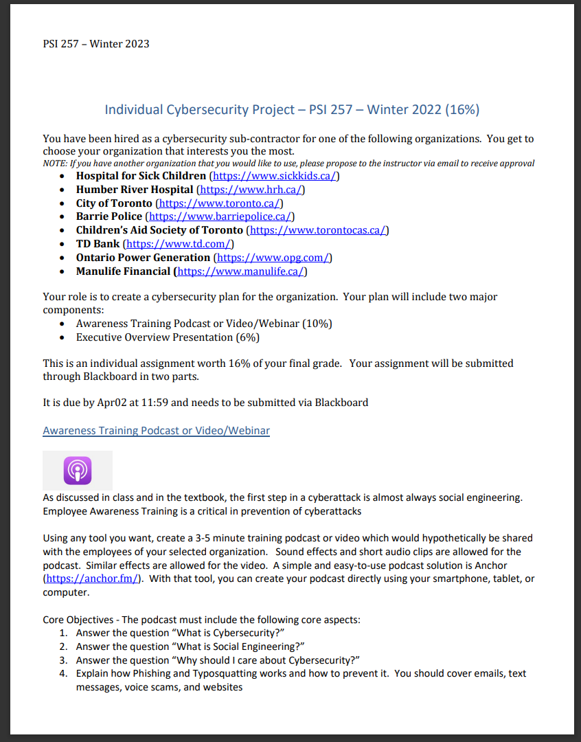 Viruses, Bots and Worms 6. Identify and describe in detail at least