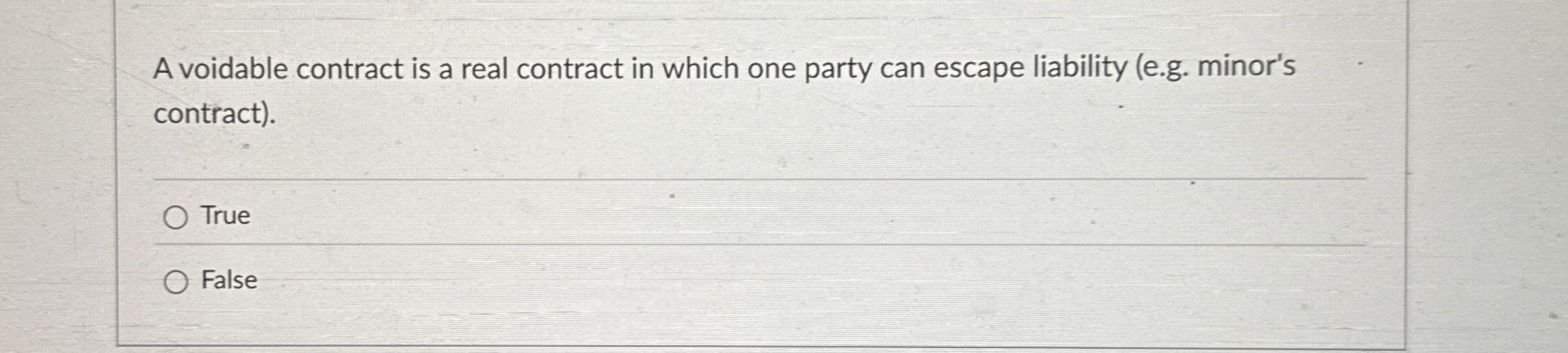  A voidable contract is a real contract in which one party