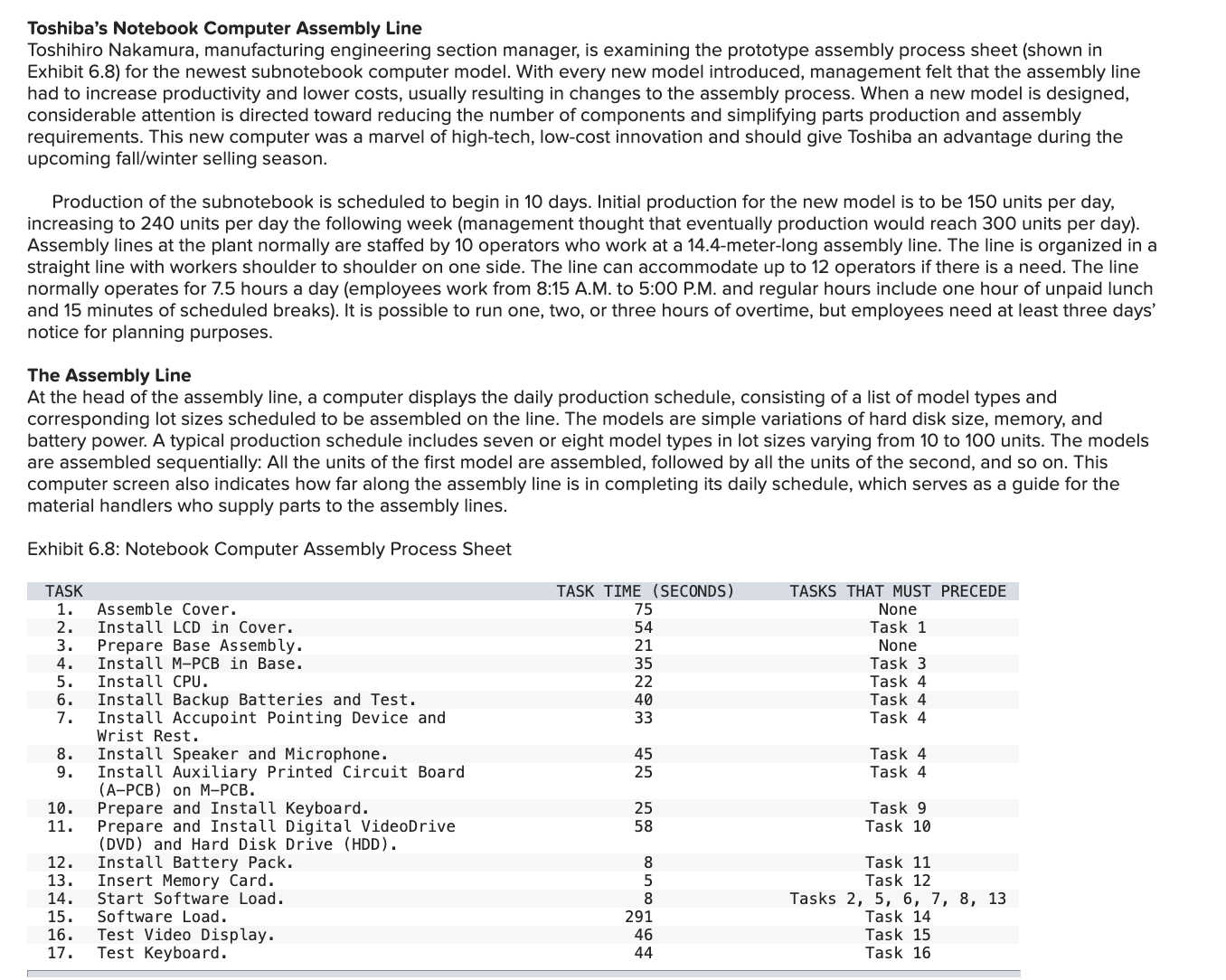  Toshiba's Notebook Computer Assembly Line Toshihiro Nakamura, manufacturing engineering section manager,