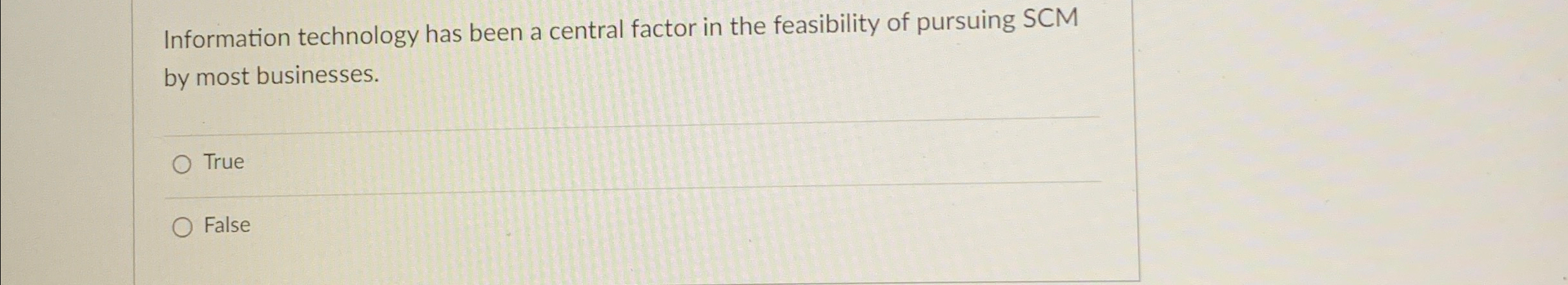 Information technology has been a central factor in the feasibility of