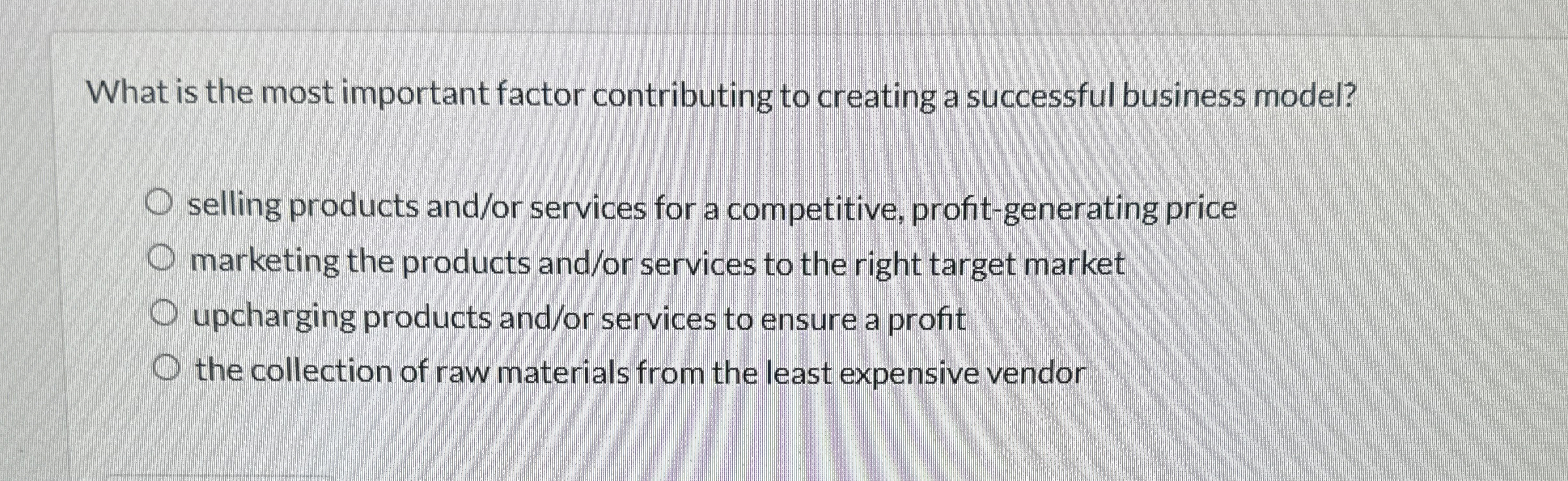  What is the most important factor contributing to creating a successful