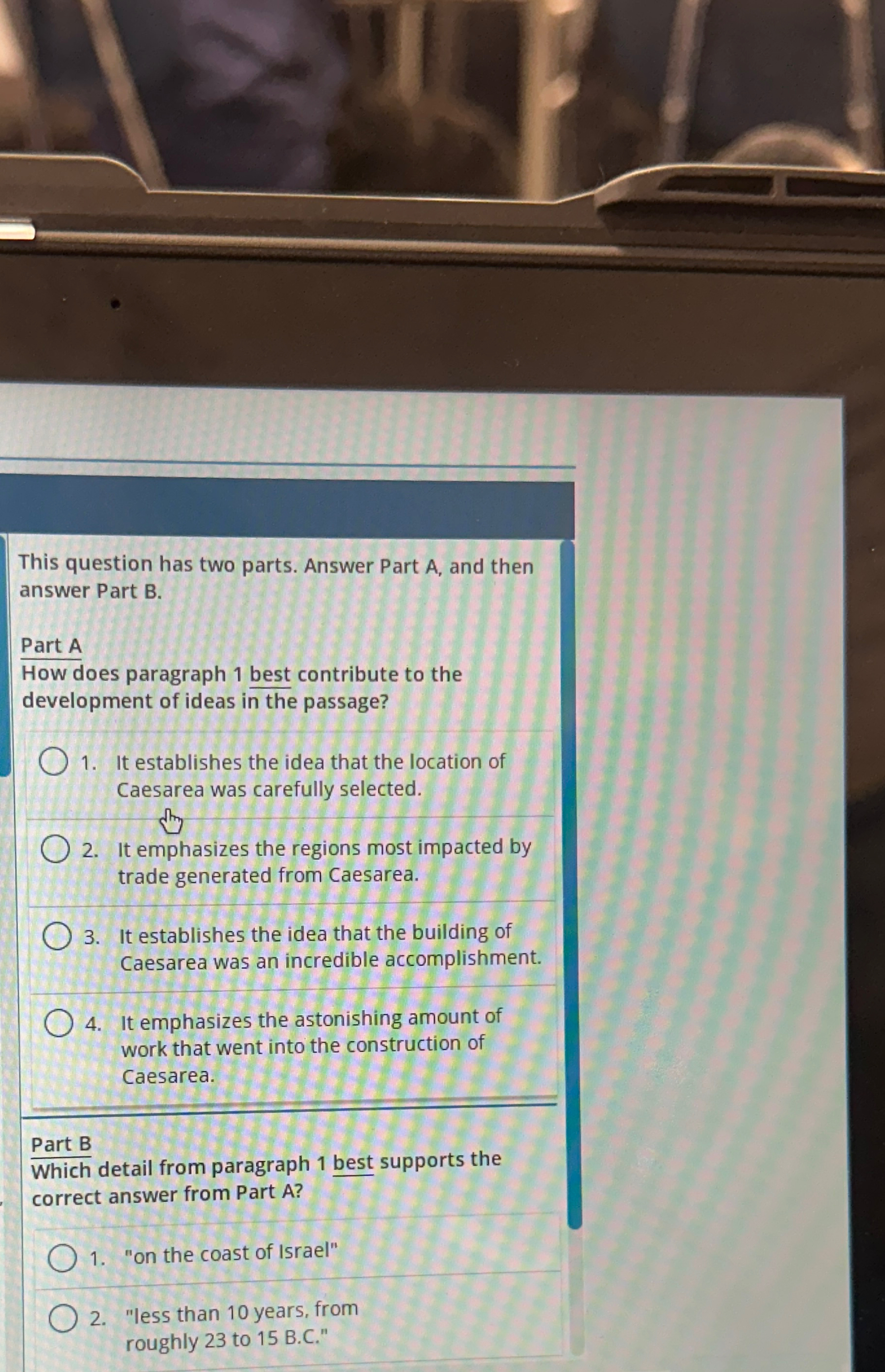  This question has two parts. Answer Part A, and then answer