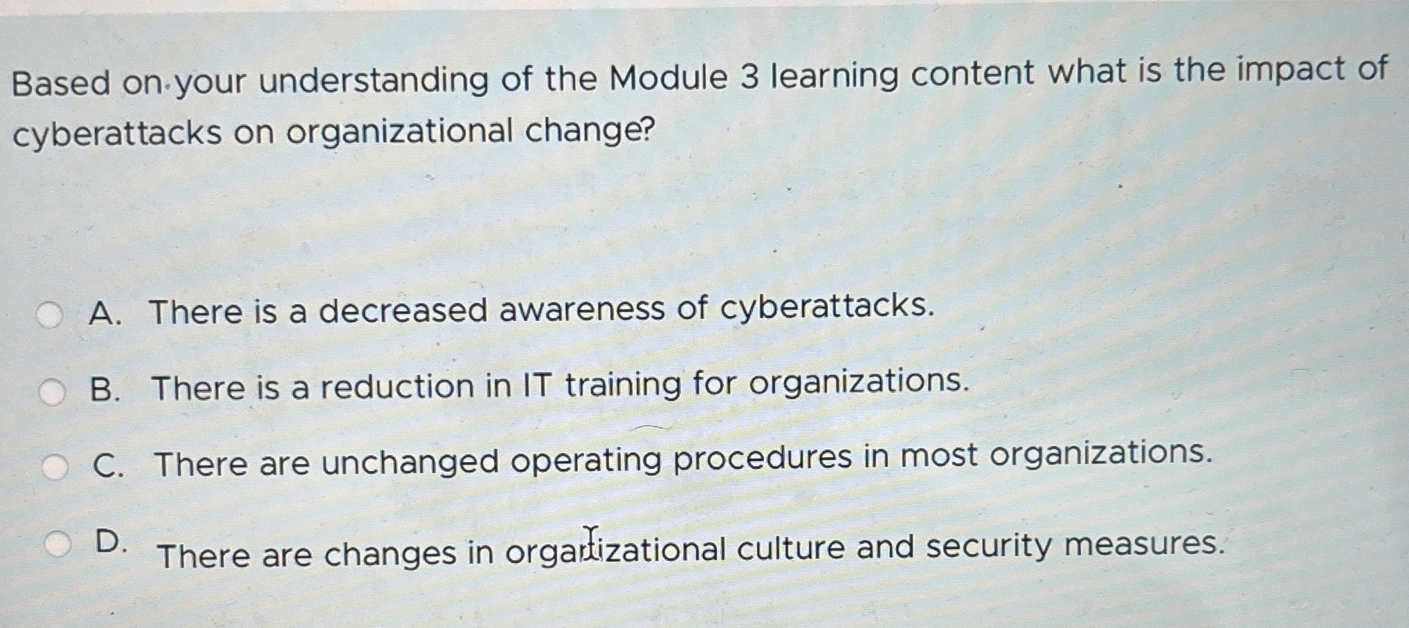  Based on your understanding of the Module 3 learning content what