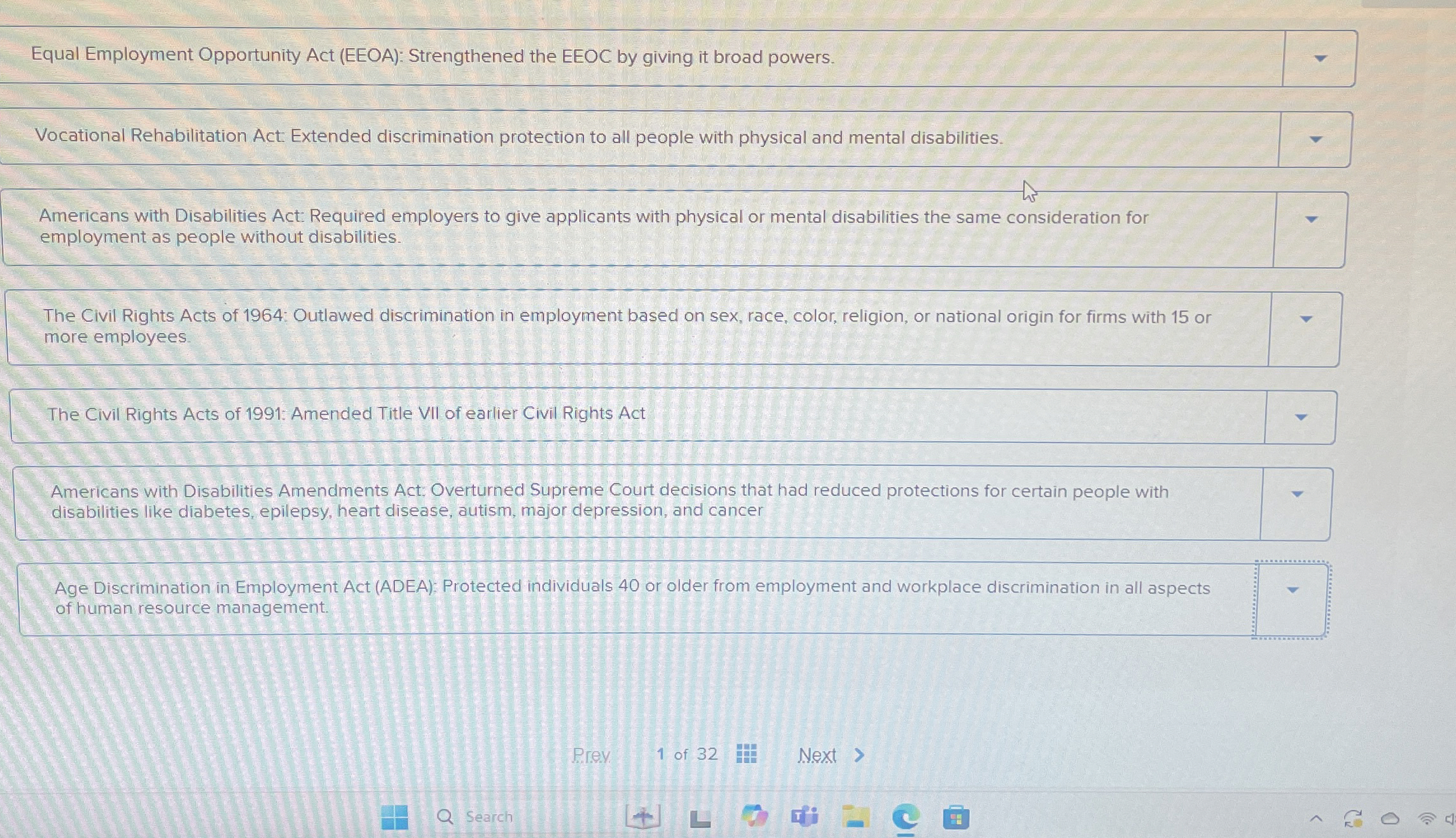  Laws Affecting Human Resource Management This activity is important because legislation