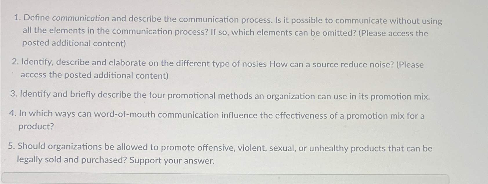 Define communication and describe the communication process. Is it possible to
