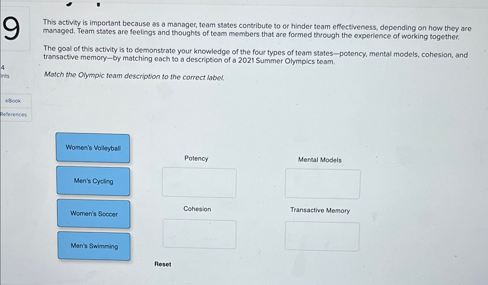  This activity is important because as a manager, team states contribute