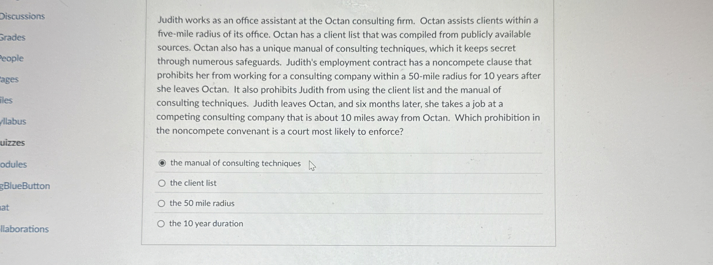  Discussions Srades eople ages iles -llabus uizzes odules gBlueButton lat Ilaborations