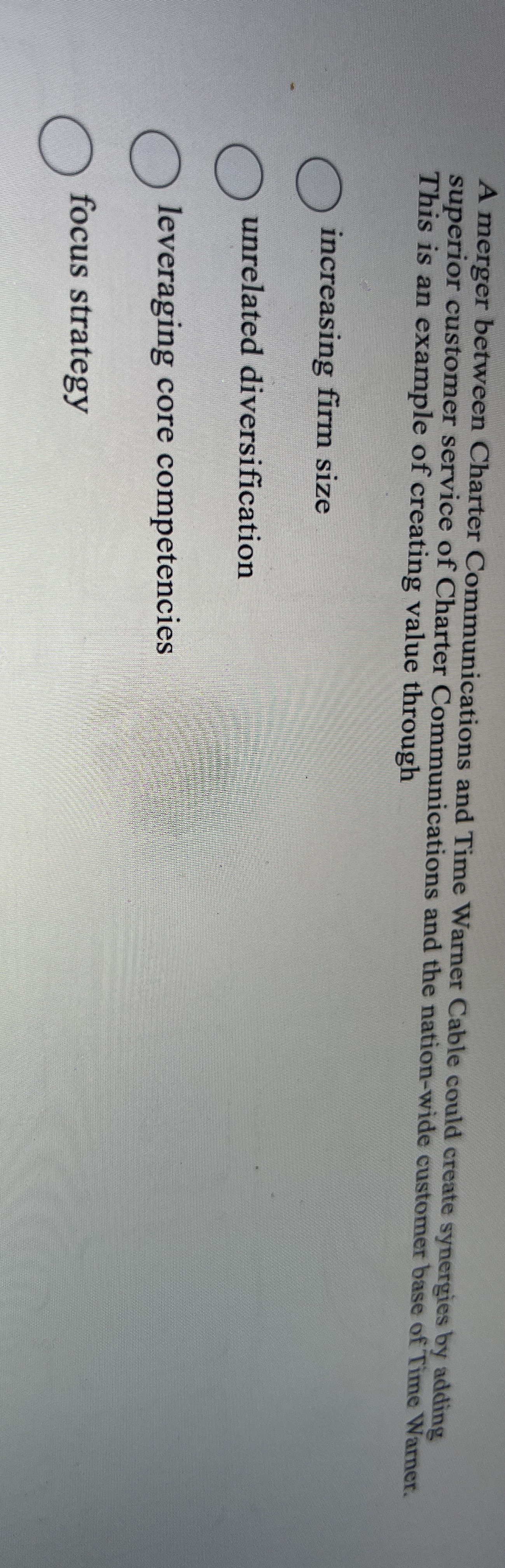  A merger between Charter Communications and Time Warner Cable could create