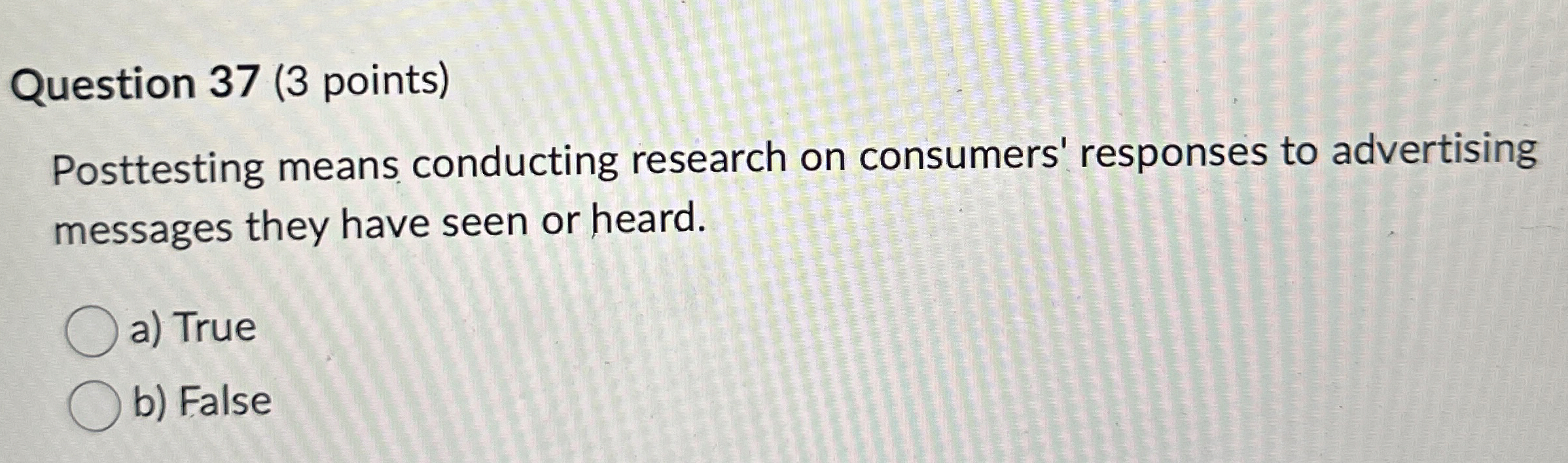  Question 34(3 points) Which of the following is NOT an example