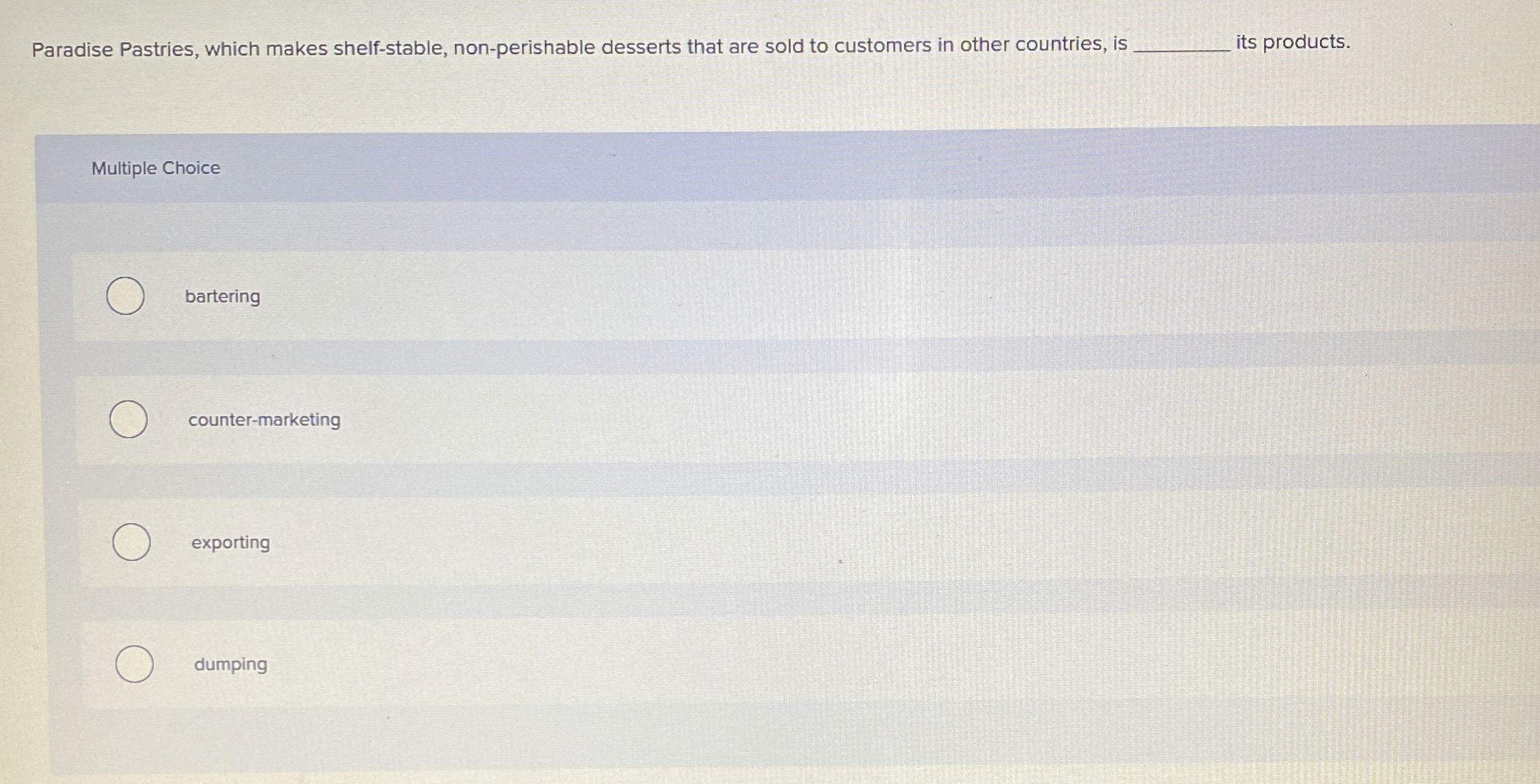  Paradise Pastries, which makes shelf-stable, non-perishable desserts that are sold to
