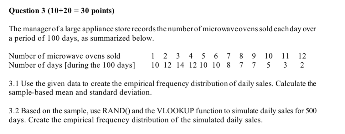  Please help using Excel. Please answer the whole question and include