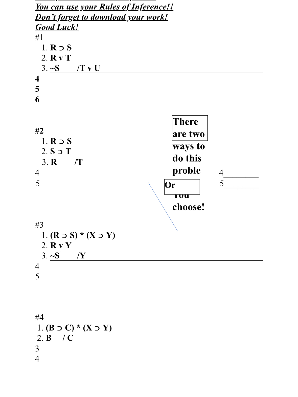  Solve using te rules of indifference 