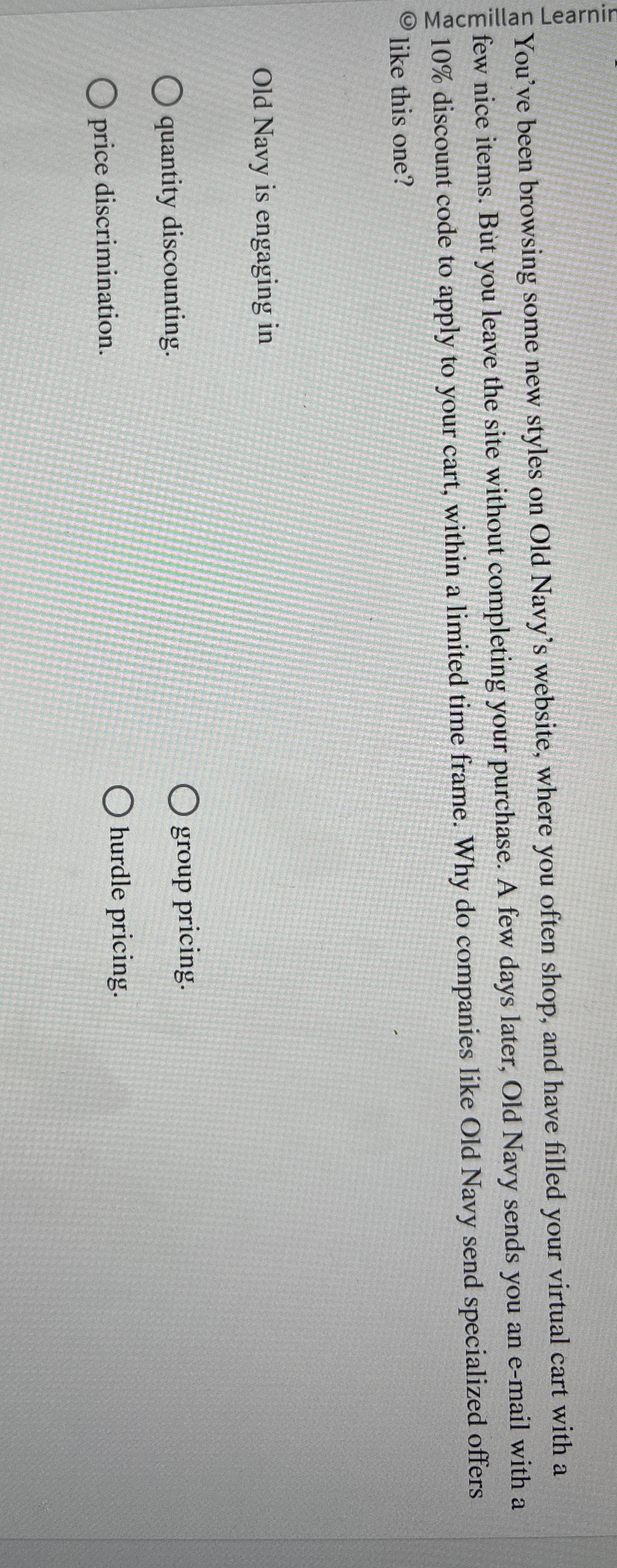  You've been browsing some new styles on Old Navy's website, where