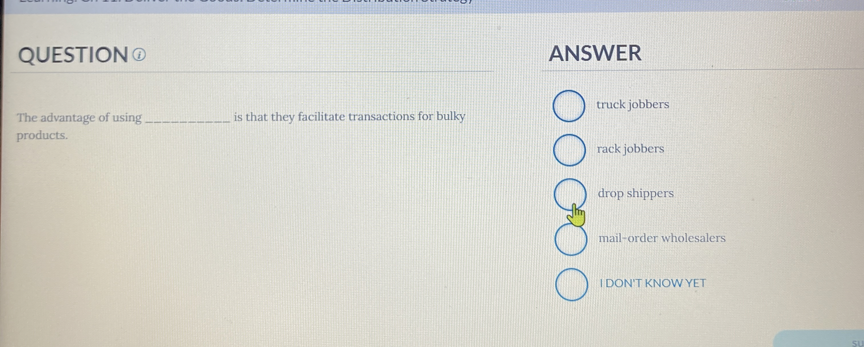  QUESTION (i) ANSWER The advantage of using is that they facilitate