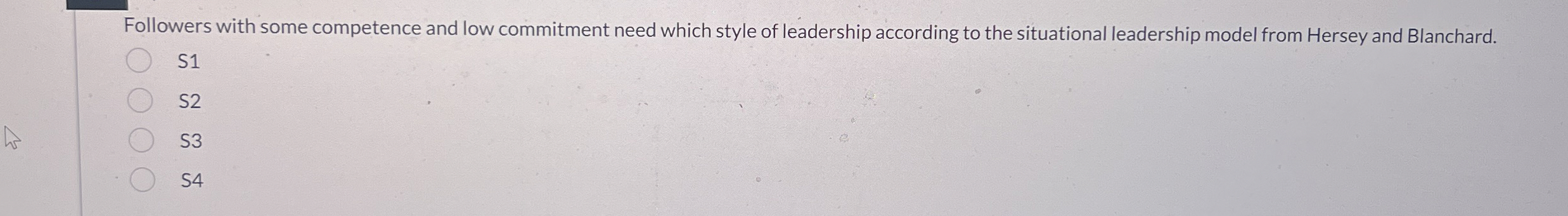  Followers with some competence and low commitment need which style of
