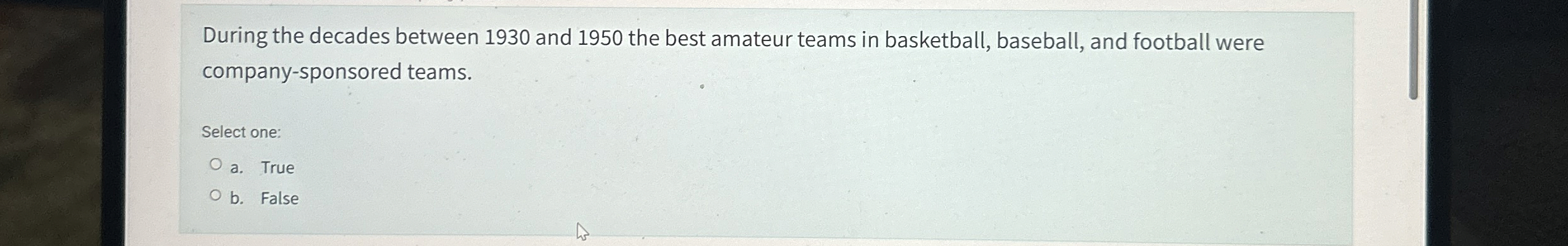  During the decades between 1930 and 1950 the best amateur teams