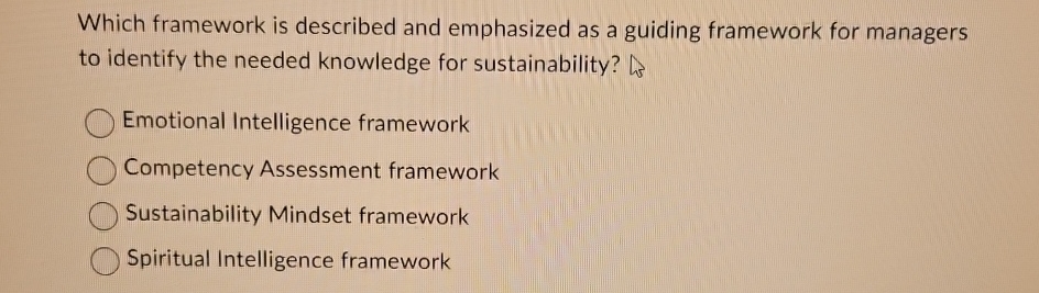  Which framework is described and emphasized as a guiding framework for