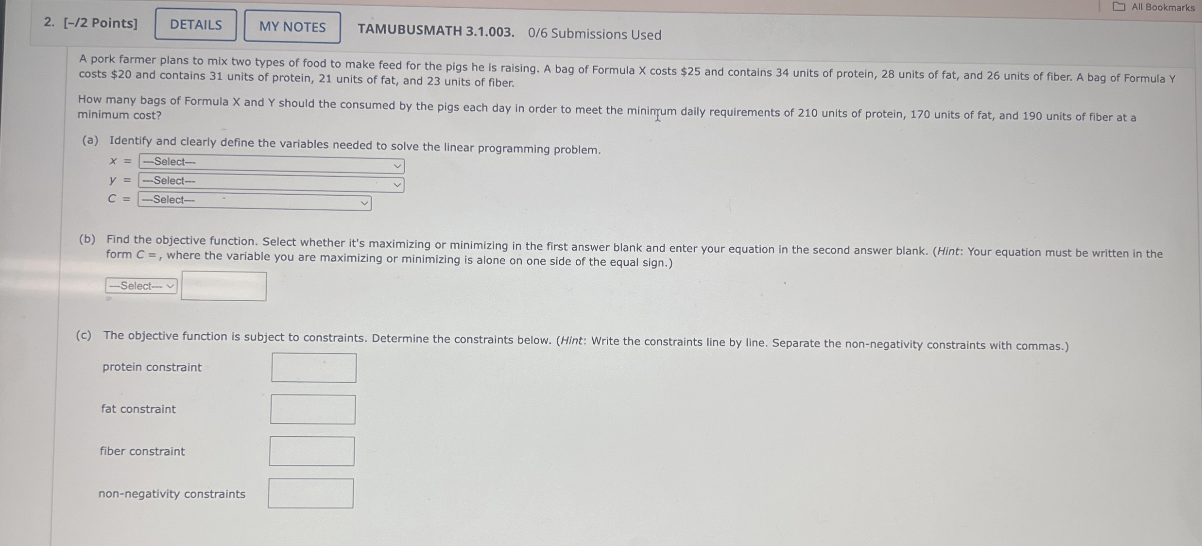  TAMUBUSMATH 3.1.003.06 Submissions Used costs $20 and contains 31 units of