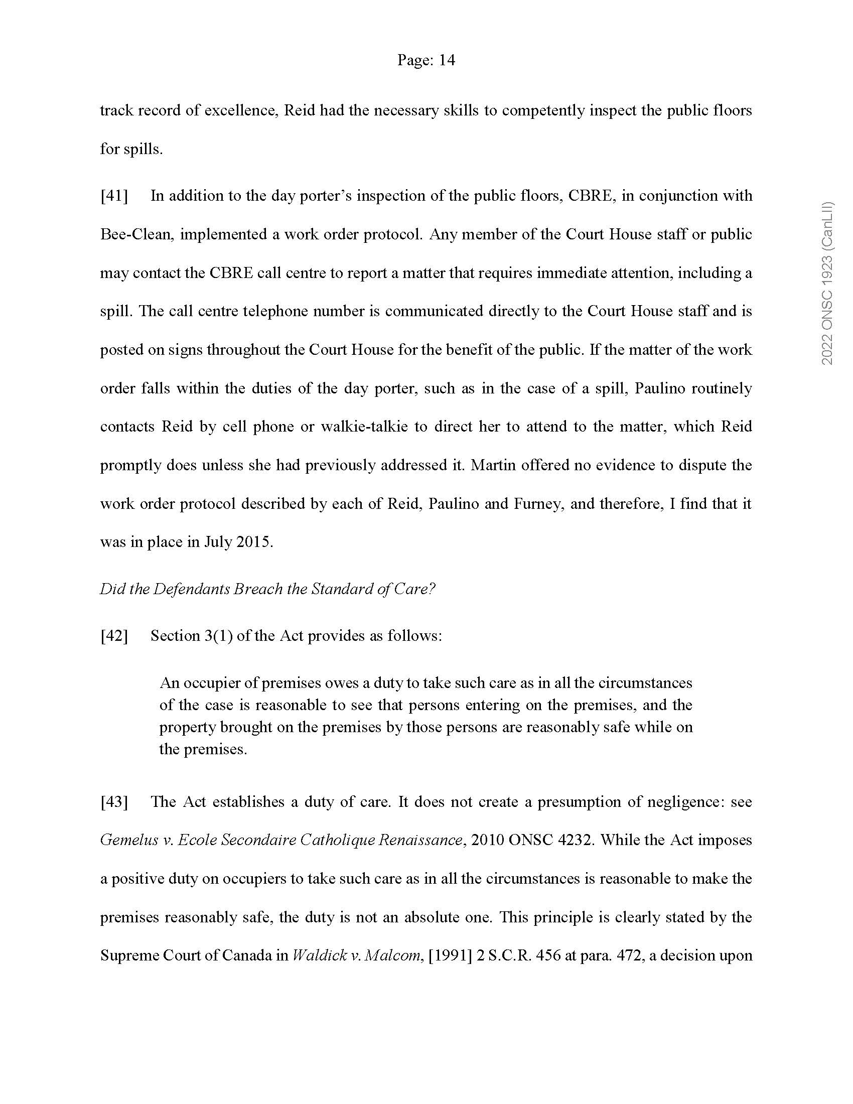 issue? Conclusion: Ultimately, what is the significance of the case? What does