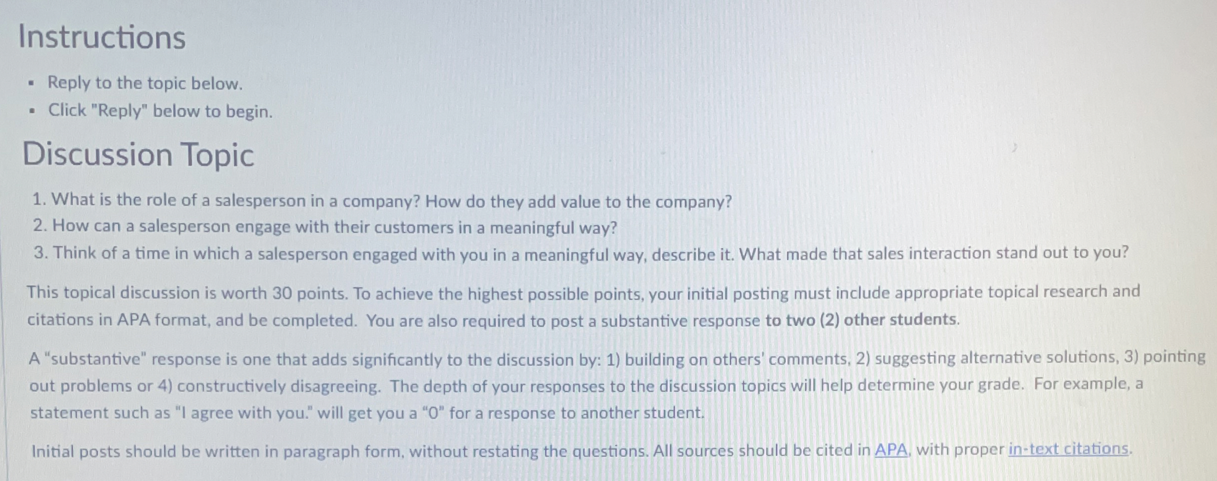  Instructions Reply to the topic below. Click "Reply" below to begin.