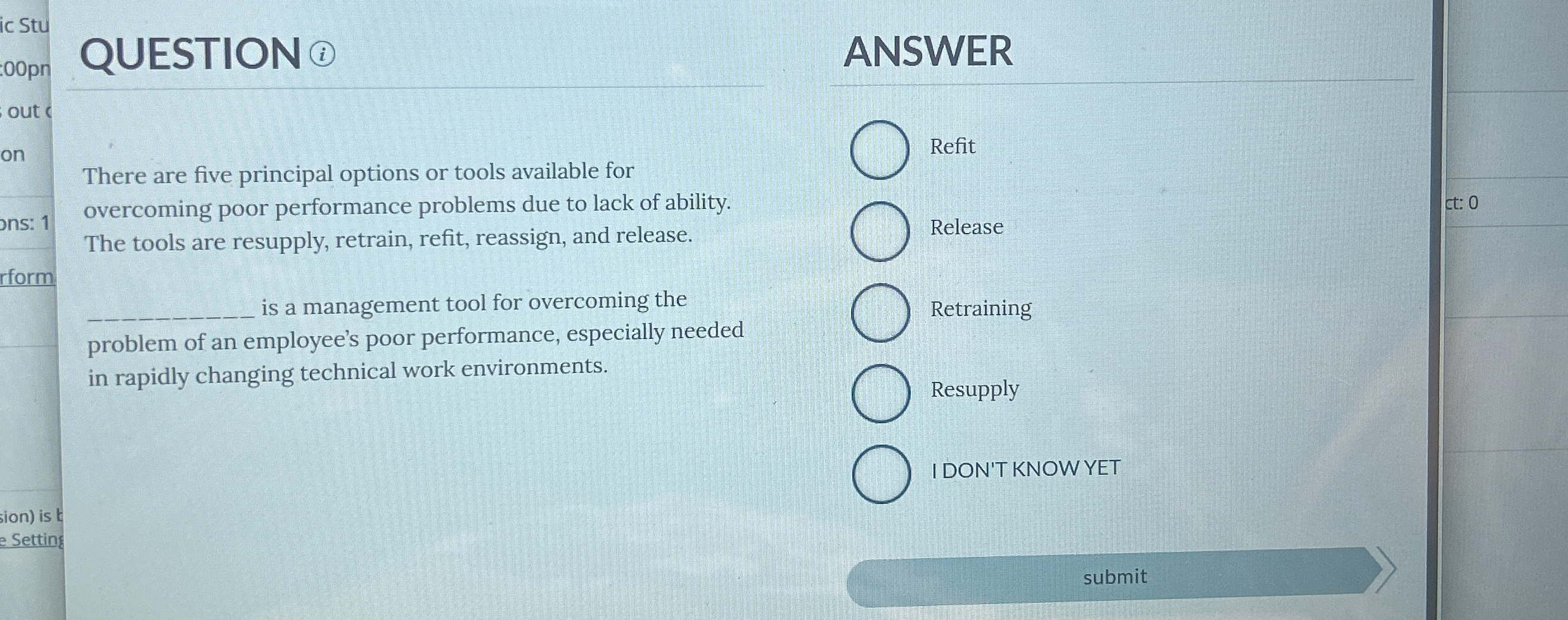  QUESTION (i) out on ons: 1 form ion) is e Settin