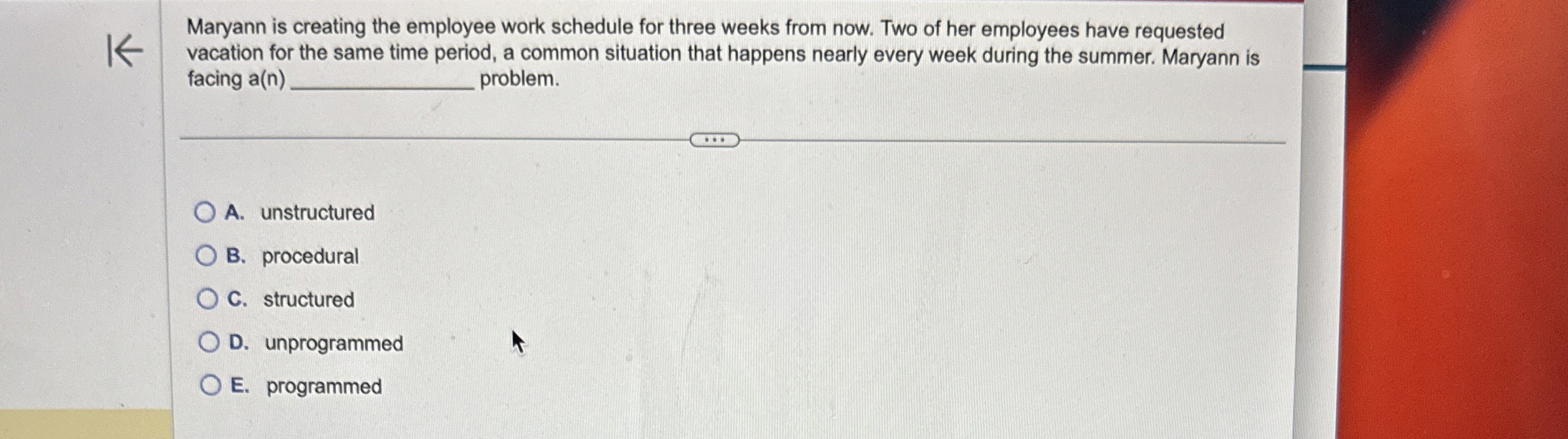  Maryann is creating the employee work schedule for three weeks from