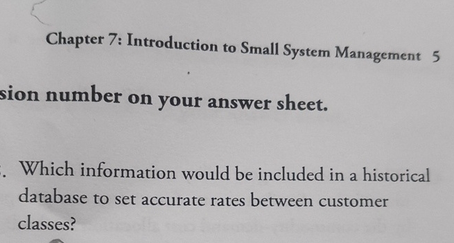  Chapter 7: Introduction to Small System Management 5 sion number on