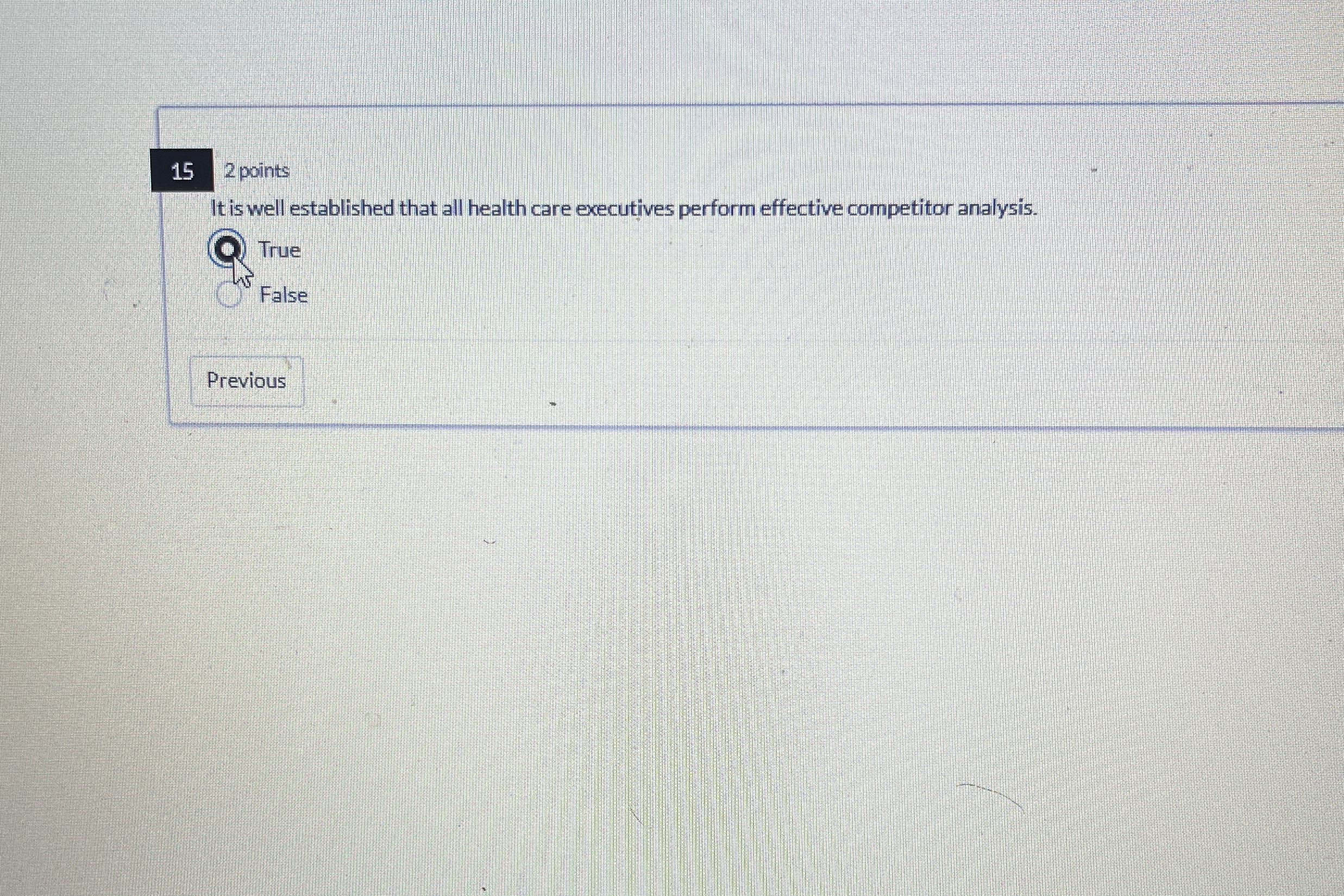  152 points It is well established that all health care executives