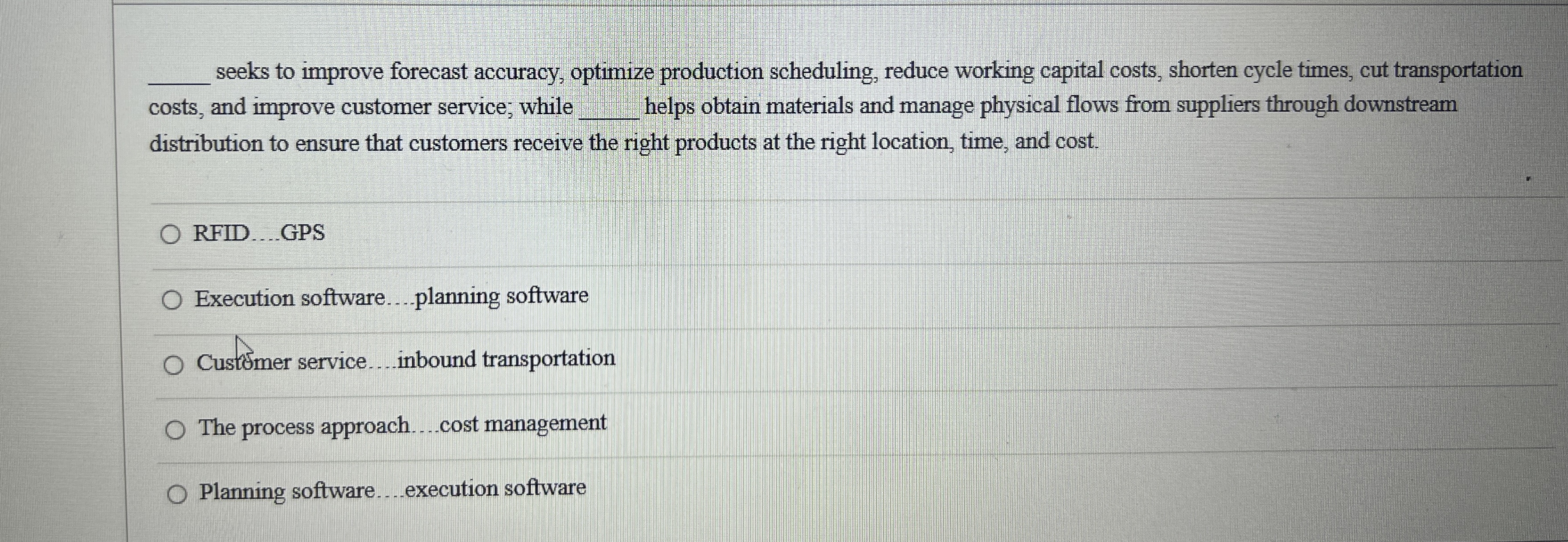  seeks to improve forecast accuracy, optimize production scheduling, reduce working capital