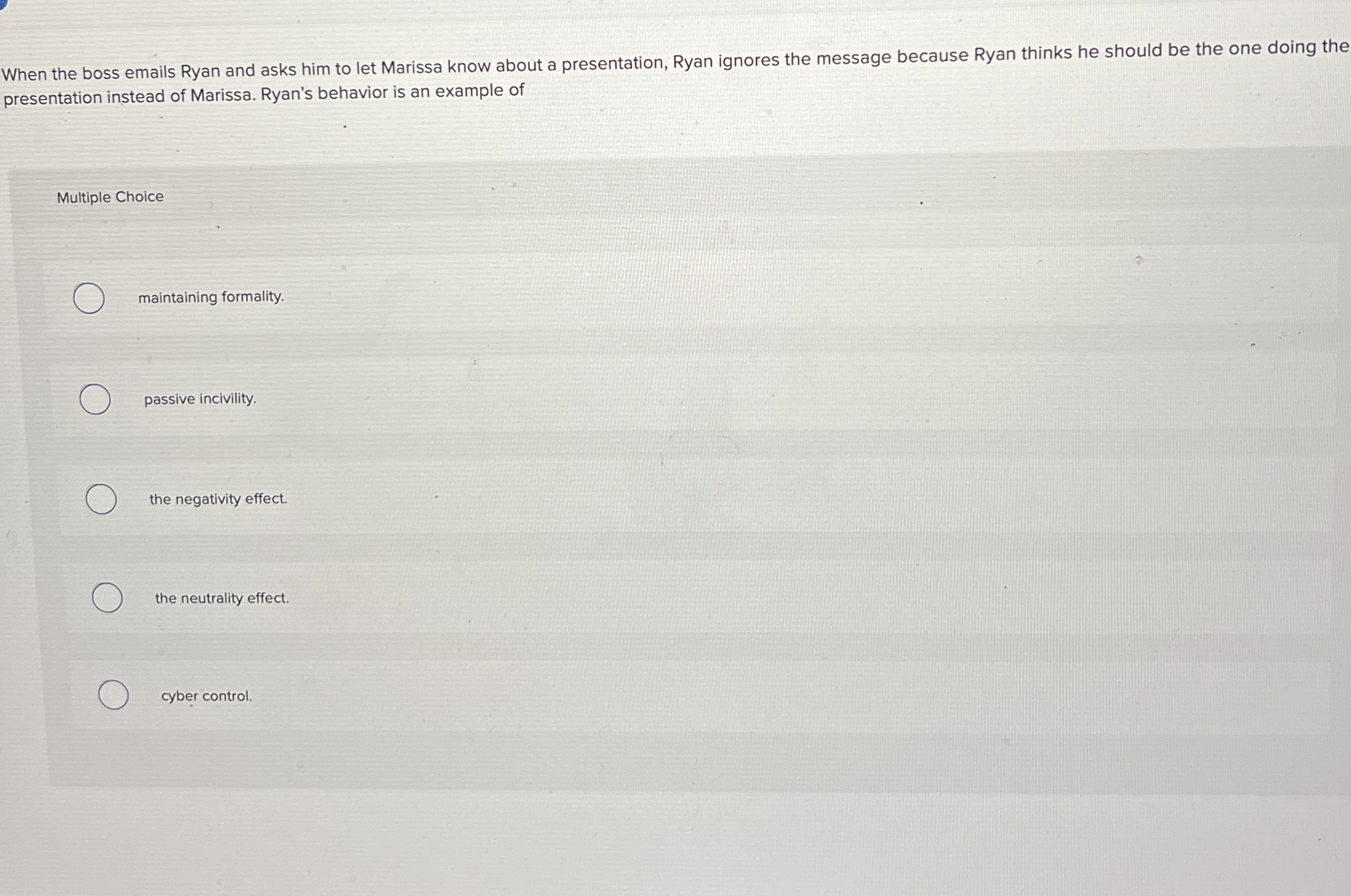  When the boss emails Ryan and asks him to let Marissa