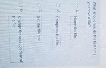  What should you do the first time you save a file?
