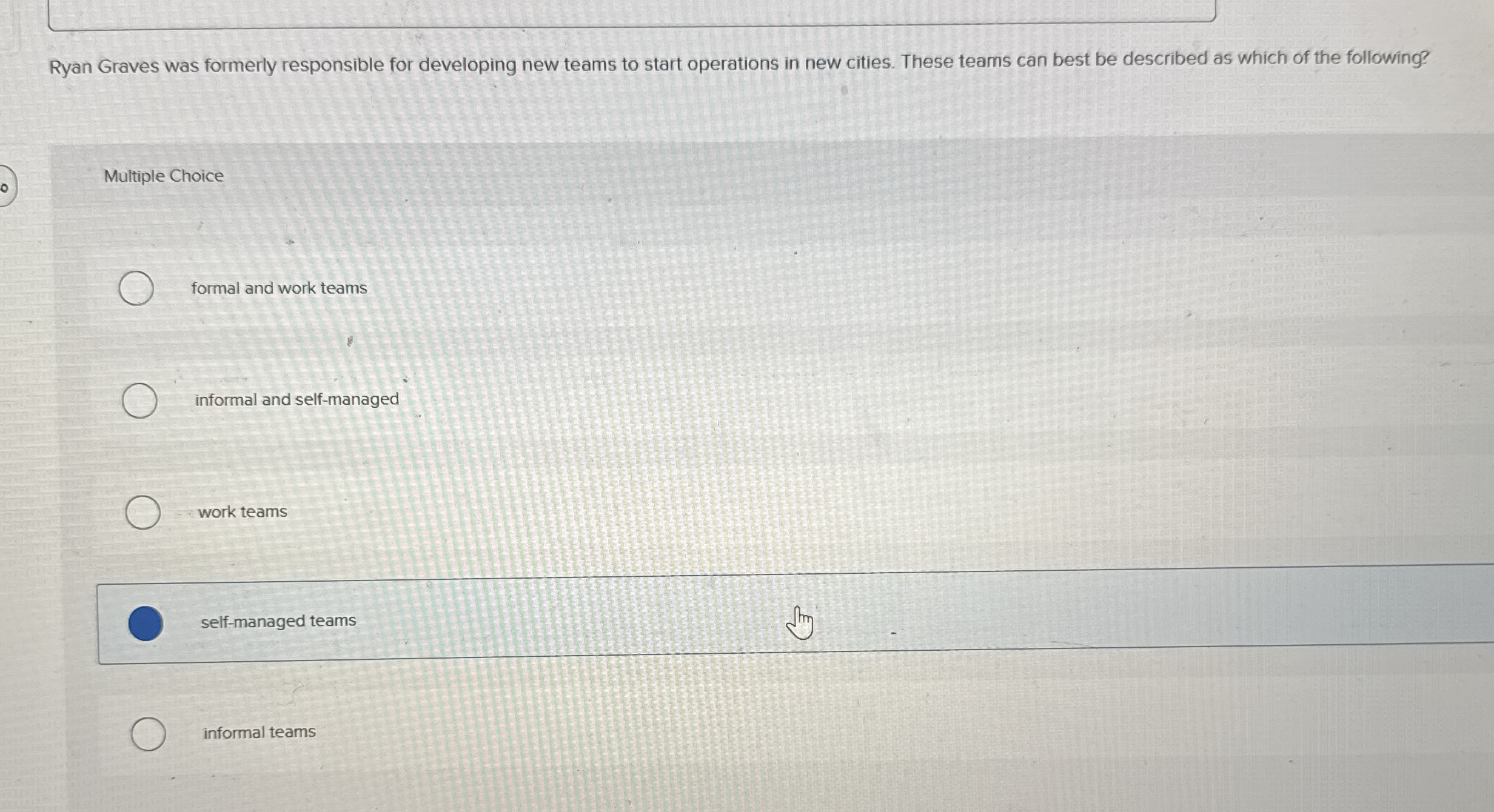  Ryan Graves was formerly responsible for developing new teams to start