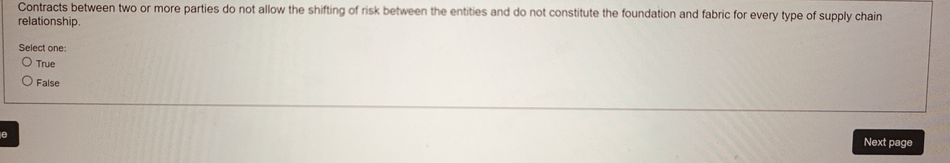  Contracts between two or more parties do not allow the shifting
