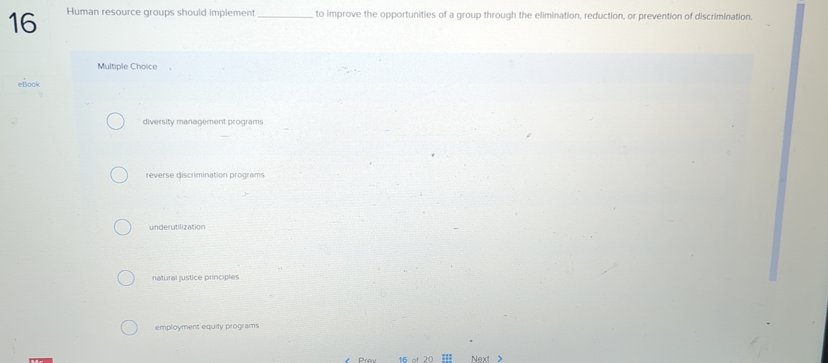  16 Human resource groups should implement to improve the opportunities of